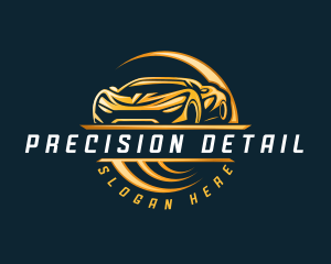 Detailing Sports Car logo design