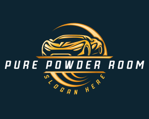 Detailing Sports Car logo design