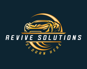 Detailing Sports Car logo design