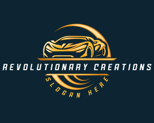 Detailing Sports Car logo design