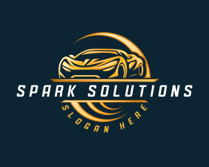 Detailing Sports Car logo design