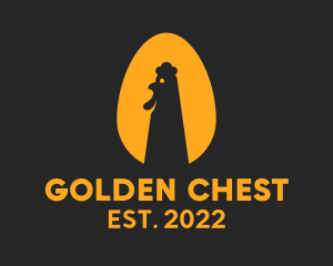 Golden Chicken Egg  logo design