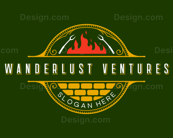 Grilled Flame Cuisine Logo