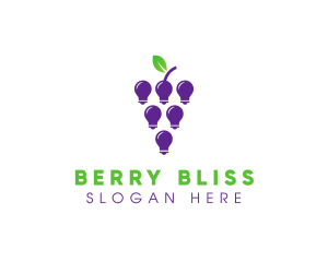 Grapes Light Bulb logo