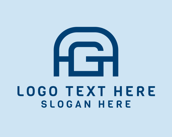 Letter Ag logo example 3