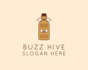 Honeycomb Honey Bee logo