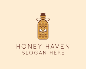 Honeycomb Honey Bee logo