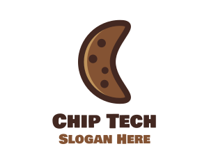 Crescent Moon Cookie logo design