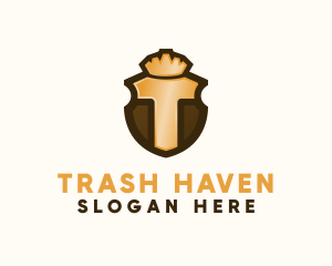 Generic Golden Shield logo design