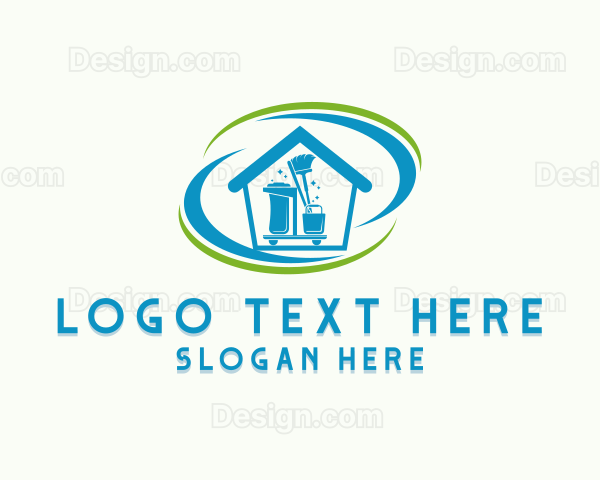 House Cleaning Tools Logo