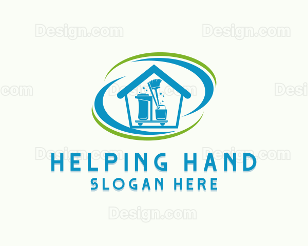 House Cleaning Tools Logo