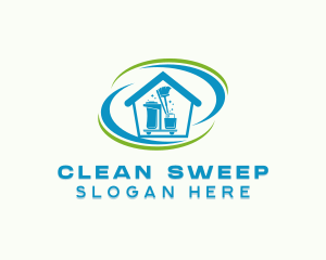 House Cleaning Tools logo design