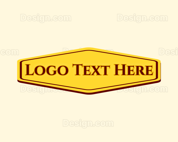 Hexagon Banner Shape Logo