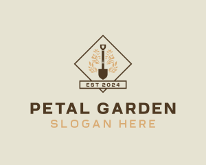 Landscaping Shovel Plant logo design