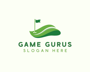 Golf Competition Flag logo