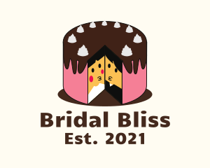 Wedding Cake Slice logo