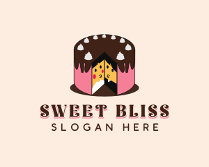 Wedding Cake Dessert logo design