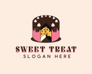 Wedding Cake Dessert logo design