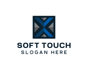 Technology Square Letter X logo design