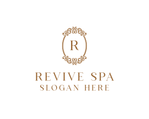 Floral Shield Spa logo design