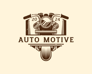 Motorcycle Rider Garage Logo