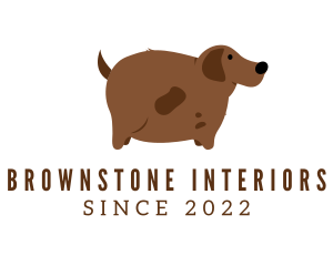 Brown Fat Dog logo design