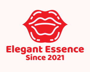 Lip Gloss Cosmetics logo design