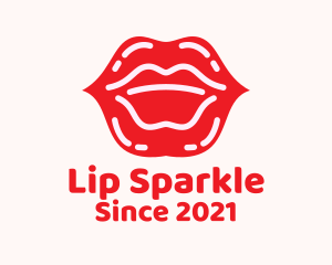 Lip Gloss Cosmetics logo design