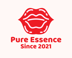 Lip Gloss Cosmetics logo design