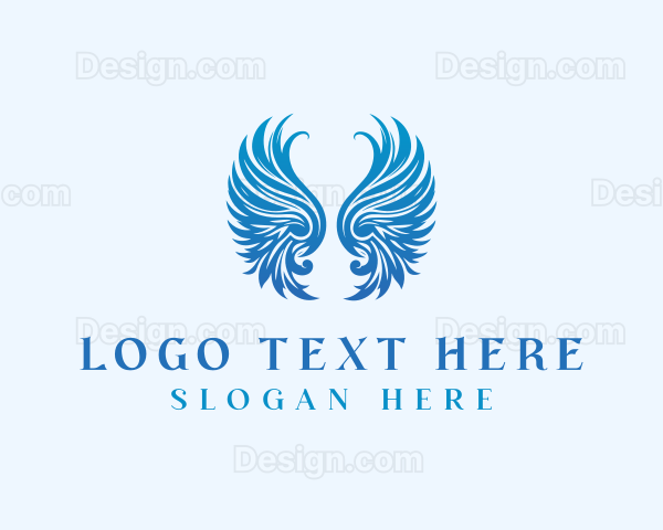 Winged Heavenly Angel Logo