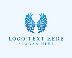 Winged Heavenly Angel logo