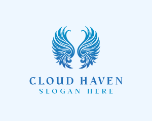 Winged Heavenly Angel logo