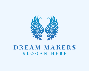 Winged Heavenly Angel logo design