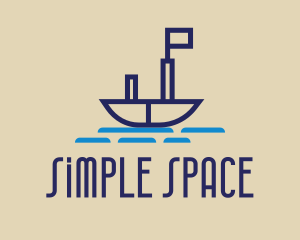 Minimalist Nautical Sailboat  logo design