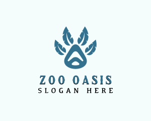 Paw Wildlife Zoo logo design