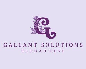 Elegant Floral Letter G logo design