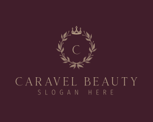 Royal  Crown Wreath logo design