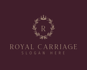 Royal  Crown Wreath logo design