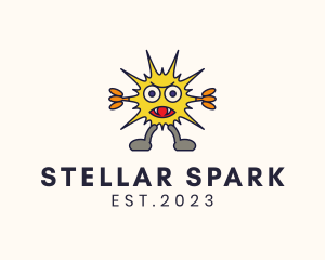 Electric Monster Spark logo design