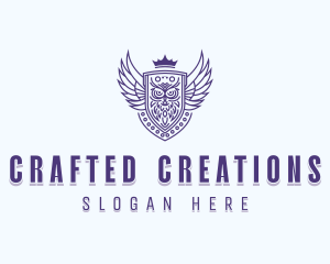 Artisanal Owl Crest logo