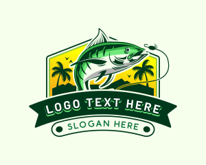 Fishing Bait Seafood Logo