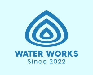 Water Sanitation Droplet logo design