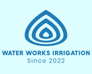 Water Sanitation Droplet logo design