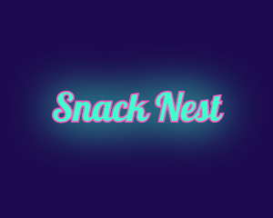 Retro Pop Neon logo design