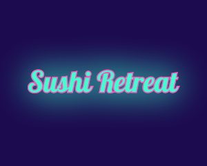 Retro Pop Neon logo design