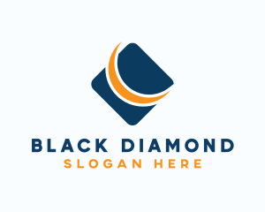 Business Crescent Diamond logo design