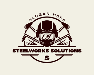 Ironworks Industrial Welder logo design