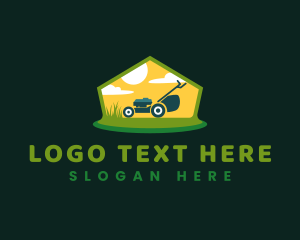 Lawn Mower Grass logo