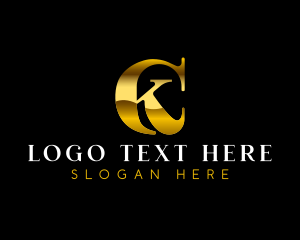 Elegant Fashion Letter CK  Logo