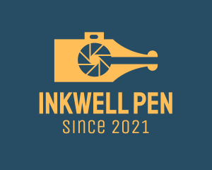 Pen Nib Camera logo design